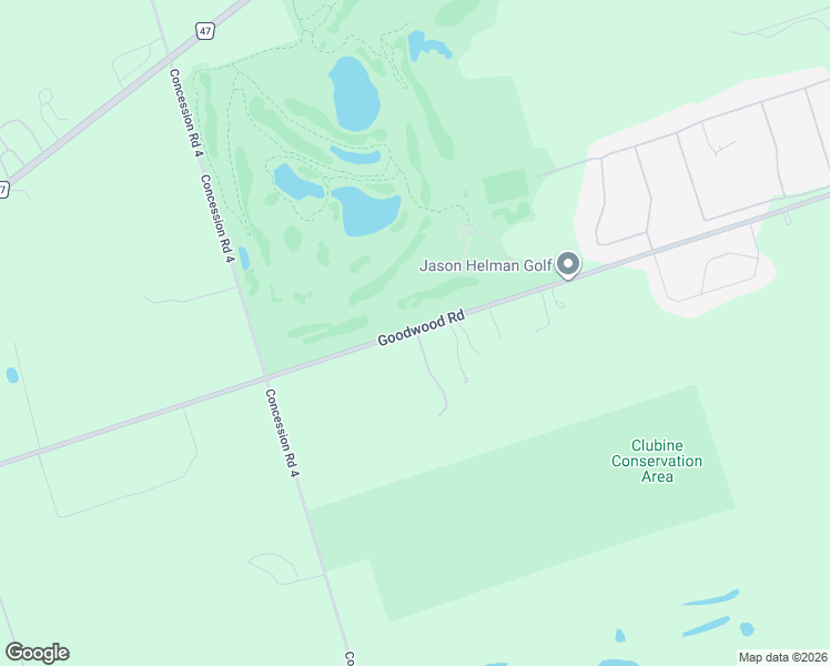 map of restaurants, bars, coffee shops, grocery stores, and more near 419 Goodwood Road in Uxbridge