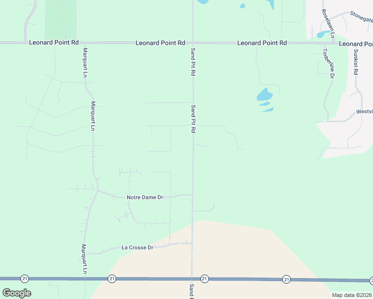 map of restaurants, bars, coffee shops, grocery stores, and more near 4117 Sand Pit Road in Oshkosh