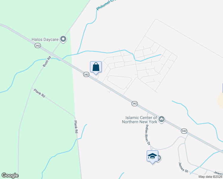 map of restaurants, bars, coffee shops, grocery stores, and more near 25427-25437 Highway 342 in Calcium