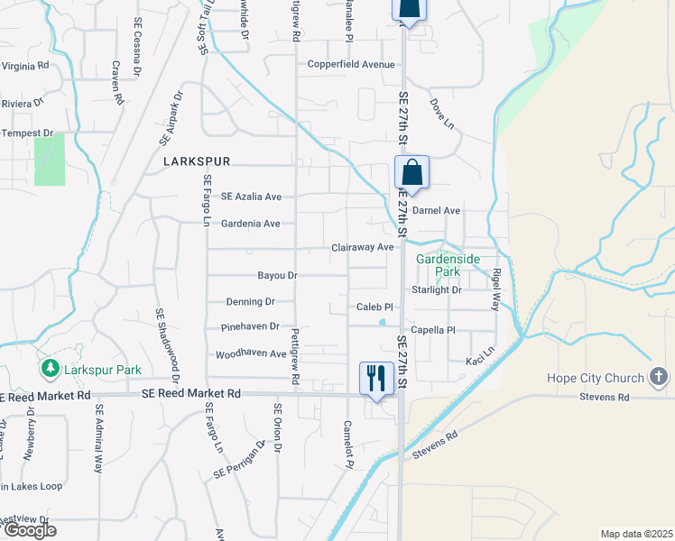 map of restaurants, bars, coffee shops, grocery stores, and more near 61698 Daly Estates Drive in Bend
