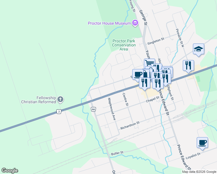 map of restaurants, bars, coffee shops, grocery stores, and more near 83 Sanford Street in Brighton