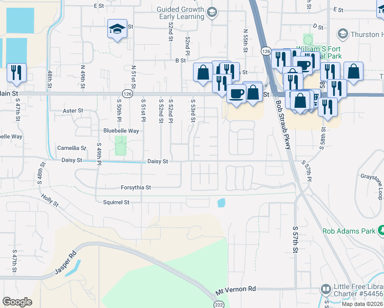 map of restaurants, bars, coffee shops, grocery stores, and more near 112 Colony Drive in Springfield
