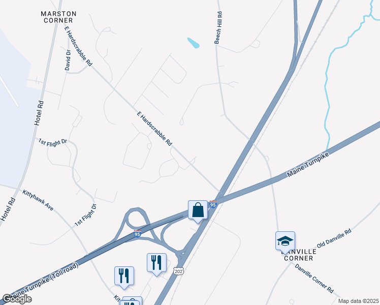 map of restaurants, bars, coffee shops, grocery stores, and more near 104 Jennifer Drive in Auburn
