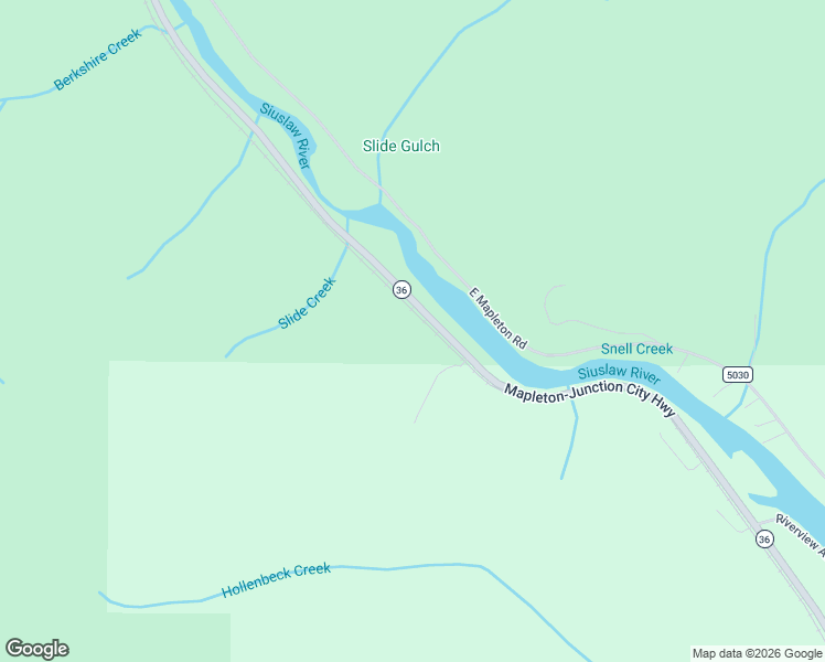 map of restaurants, bars, coffee shops, grocery stores, and more near 11220 Oregon 36 in Mapleton