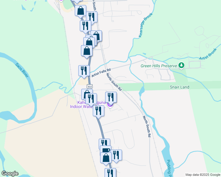 map of restaurants, bars, coffee shops, grocery stores, and more near 70 Locust Lane in Conway