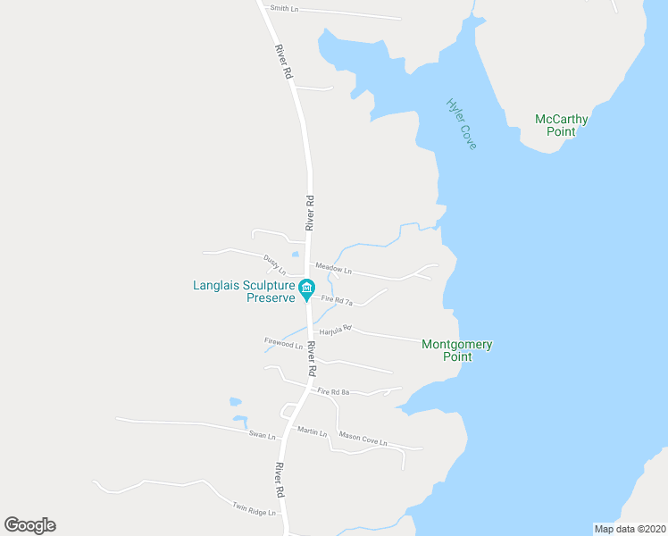 map of restaurants, bars, coffee shops, grocery stores, and more near 57 Meadow Lane in Cushing