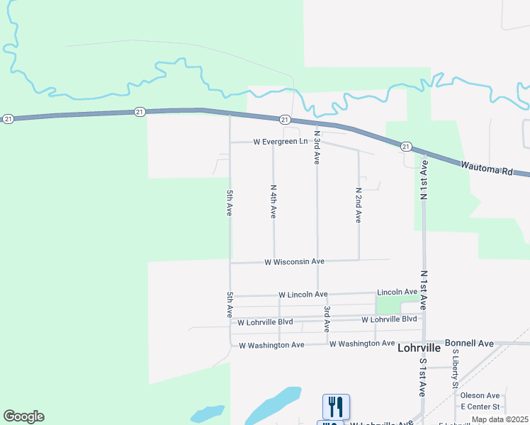 map of restaurants, bars, coffee shops, grocery stores, and more near 521 North 4th Avenue in Redgranite