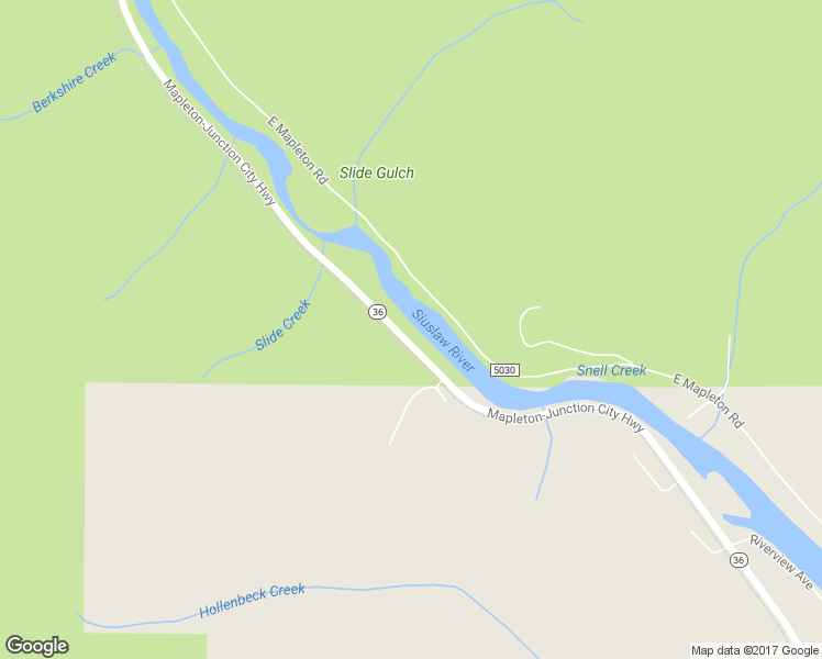 map of restaurants, bars, coffee shops, grocery stores, and more near 11220 Oregon 36 in Mapleton