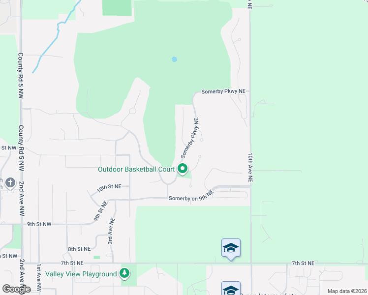 map of restaurants, bars, coffee shops, grocery stores, and more near 760 Somerby Parkway Northeast in Byron