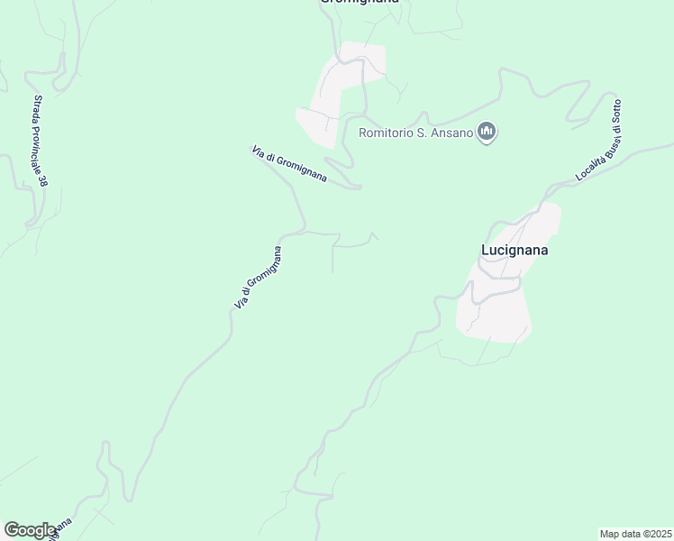 map of restaurants, bars, coffee shops, grocery stores, and more near Strada Provinciale 38 in Gromignana