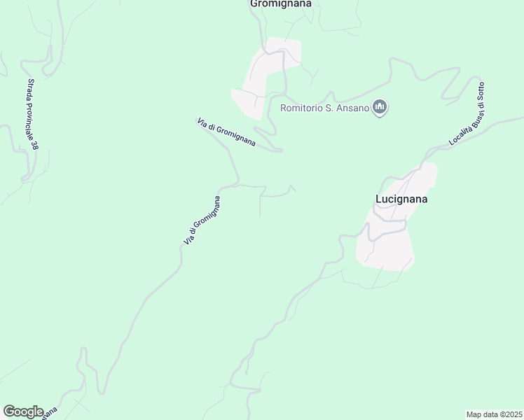 map of restaurants, bars, coffee shops, grocery stores, and more near Strada Provinciale 38 in Gromignana