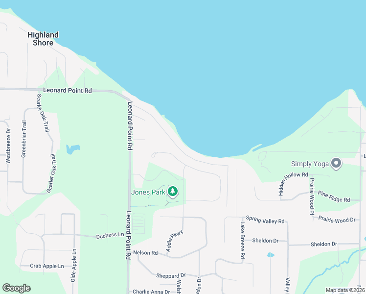 map of restaurants, bars, coffee shops, grocery stores, and more near 3390 Leonard Point Lane in Oshkosh