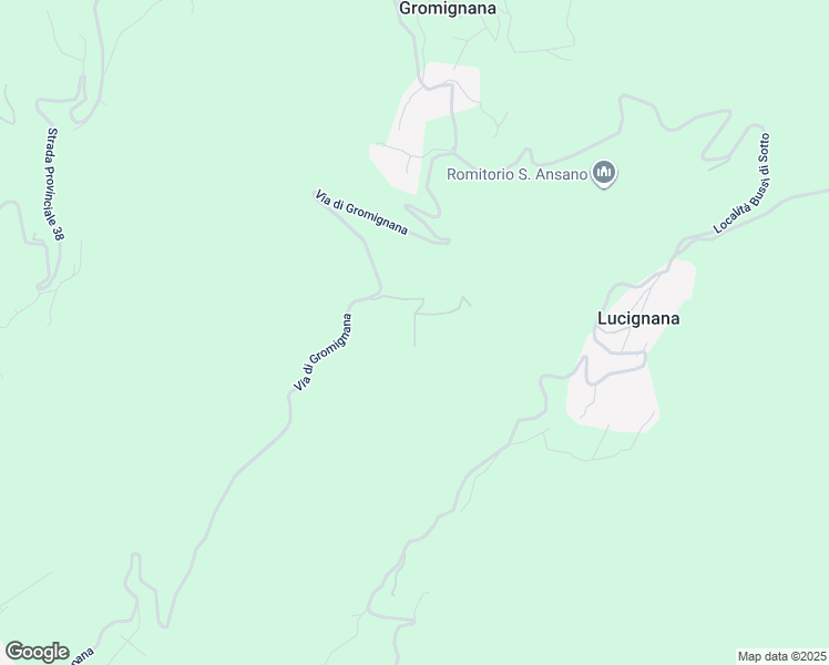 map of restaurants, bars, coffee shops, grocery stores, and more near Strada Provinciale 38 in Gromignana