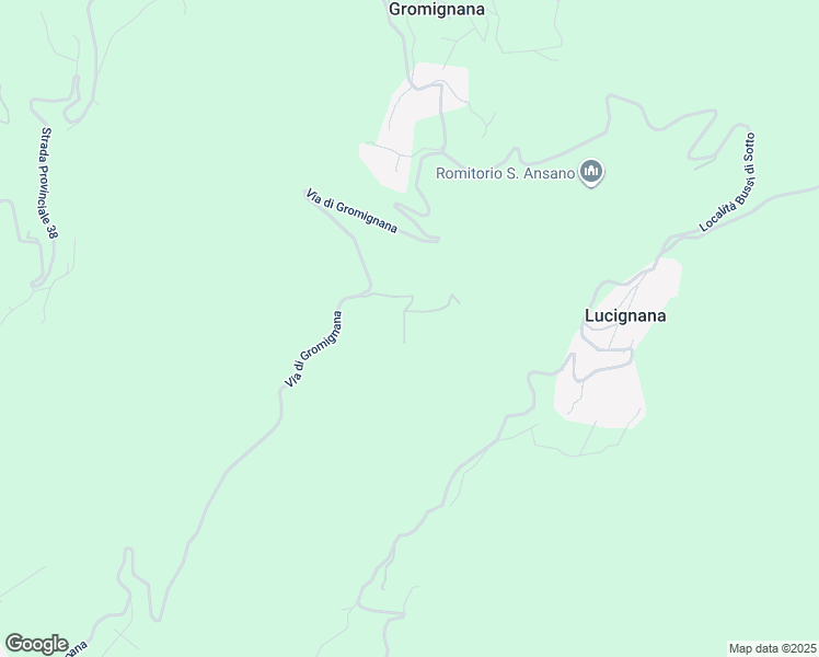 map of restaurants, bars, coffee shops, grocery stores, and more near Strada Provinciale 38 in Gromignana