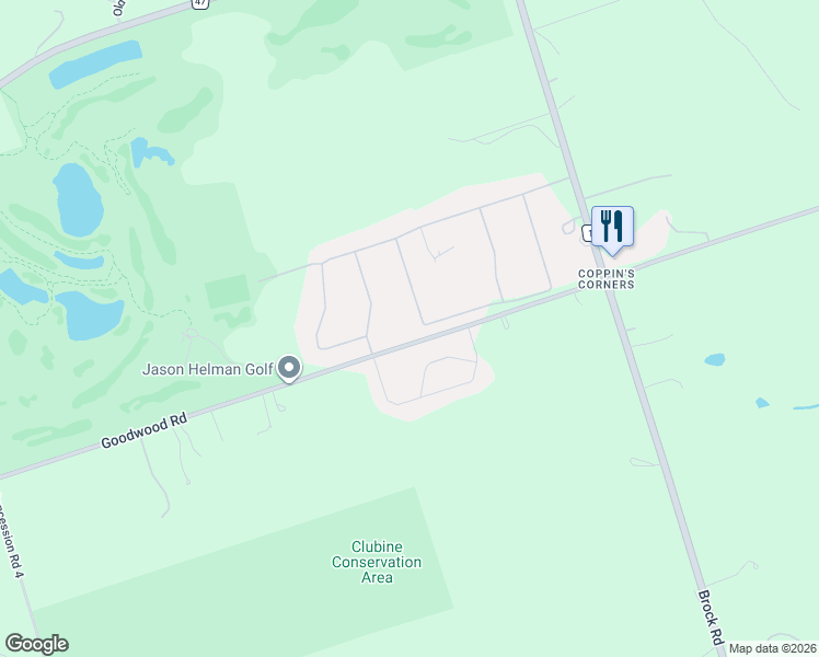 map of restaurants, bars, coffee shops, grocery stores, and more near 37 Country Club Crescent in Uxbridge
