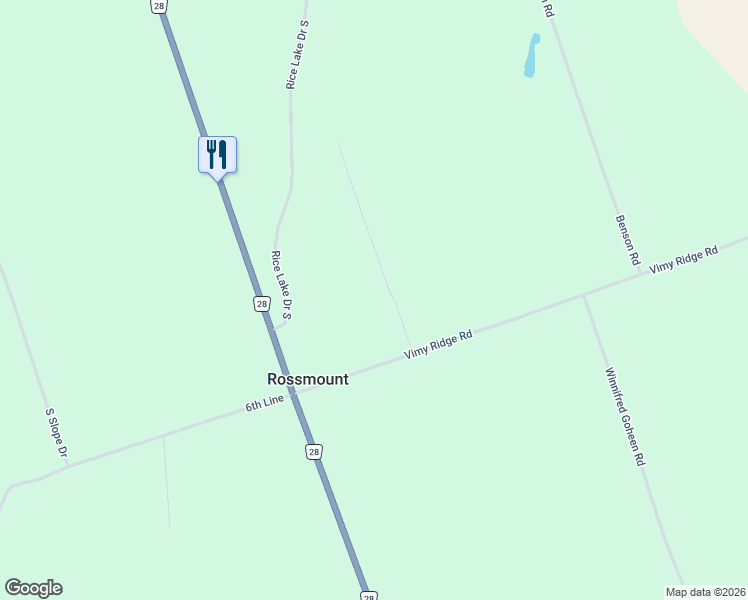 map of restaurants, bars, coffee shops, grocery stores, and more near 4074 Spring Road in Port Hope