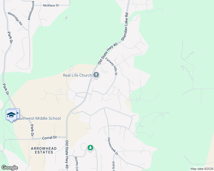 map of restaurants, bars, coffee shops, grocery stores, and more near 4001 Fairway Hills Drive in Rapid City