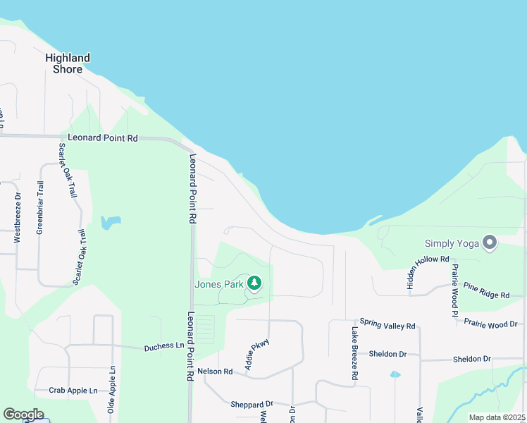 map of restaurants, bars, coffee shops, grocery stores, and more near 3390 Leonard Point Ln in Oshkosh
