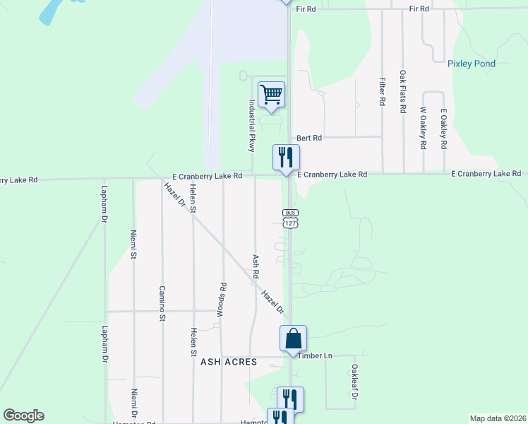 map of restaurants, bars, coffee shops, grocery stores, and more near 3902 Ash Road in Harrison