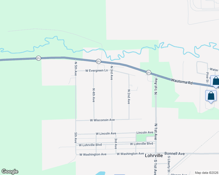 map of restaurants, bars, coffee shops, grocery stores, and more near 539 North 3rd Avenue in Redgranite