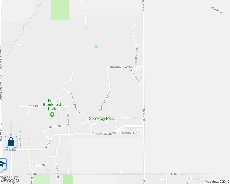 map of restaurants, bars, coffee shops, grocery stores, and more near 880 Diseworth Court Northeast in Byron