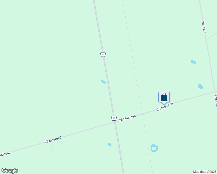 map of restaurants, bars, coffee shops, grocery stores, and more near 475352 Dufferin County Road 11 in Shelburne