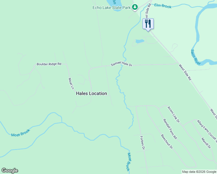 map of restaurants, bars, coffee shops, grocery stores, and more near 46 Carlton Way in Carroll County