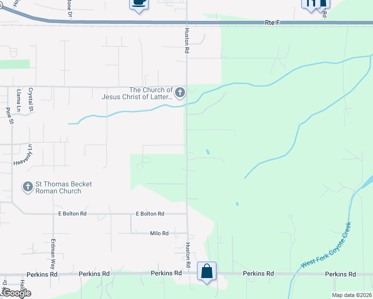 map of restaurants, bars, coffee shops, grocery stores, and more near 87931 Huston Road in Veneta