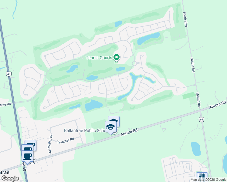 map of restaurants, bars, coffee shops, grocery stores, and more near 89 Couples Gallery in Whitchurch-Stouffville