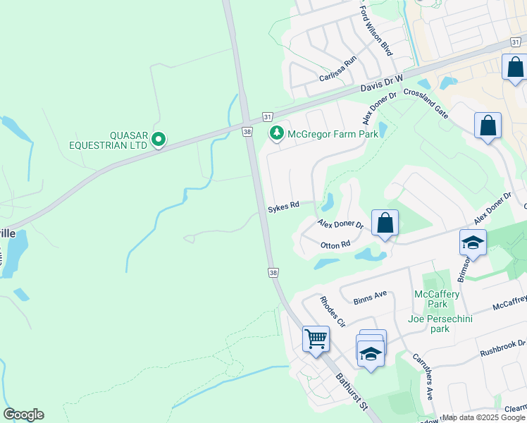 map of restaurants, bars, coffee shops, grocery stores, and more near in Newmarket