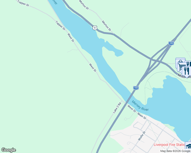 map of restaurants, bars, coffee shops, grocery stores, and more near 88 West Street in Milton
