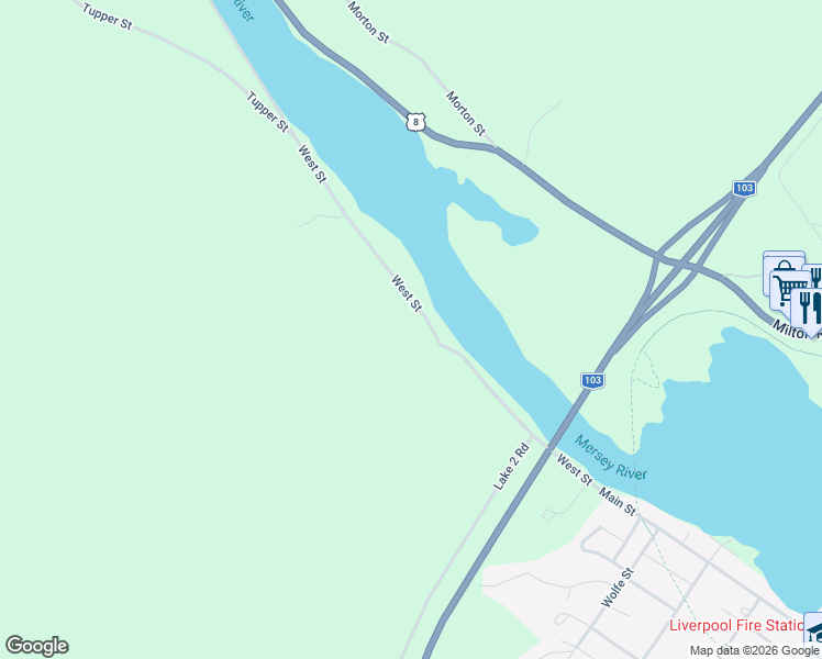 map of restaurants, bars, coffee shops, grocery stores, and more near 86 West Street in Milton