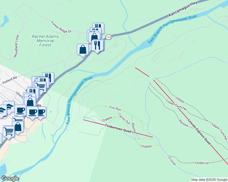 map of restaurants, bars, coffee shops, grocery stores, and more near in Lincoln
