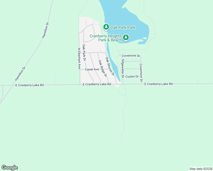 map of restaurants, bars, coffee shops, grocery stores, and more near 5204 East Cranberry Lake Road in Harrison