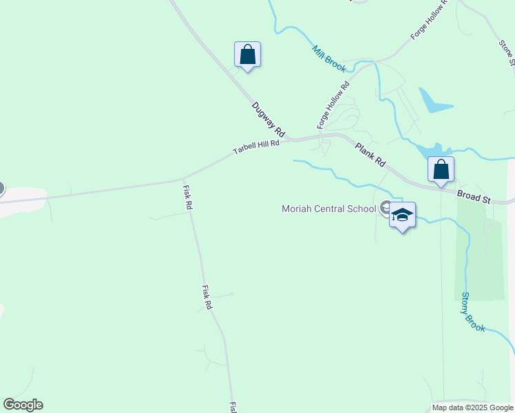 map of restaurants, bars, coffee shops, grocery stores, and more near 788 Tarbell Hill Road in Moriah