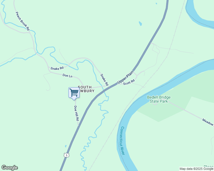 map of restaurants, bars, coffee shops, grocery stores, and more near 5 Doe Hill Road in Newbury