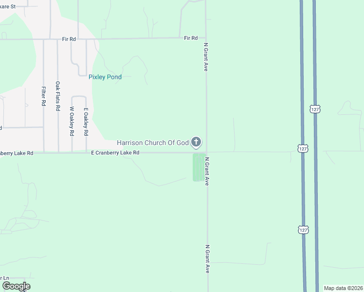 map of restaurants, bars, coffee shops, grocery stores, and more near 2545 East Cranberry Lake Road in Harrison
