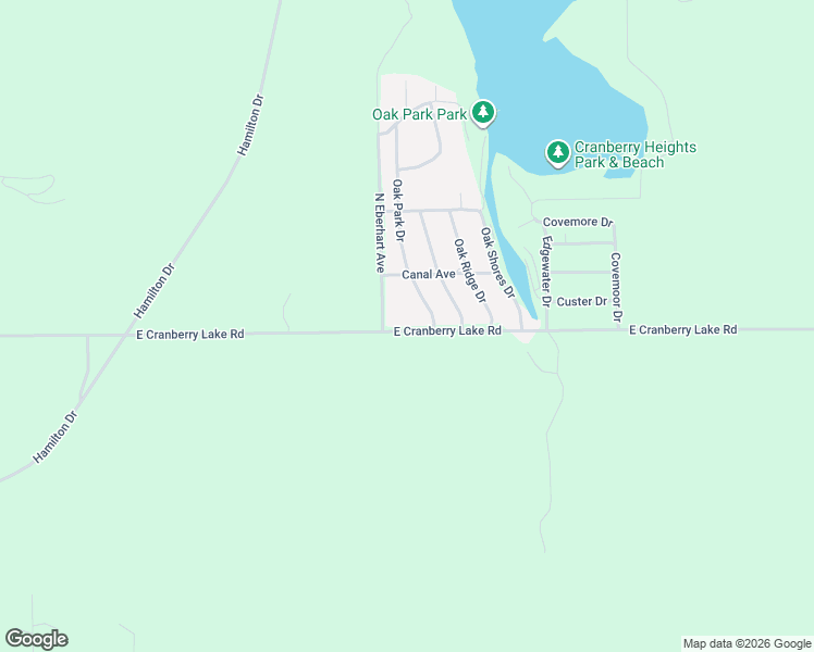 map of restaurants, bars, coffee shops, grocery stores, and more near 5053 East Cranberry Lake Road in Harrison