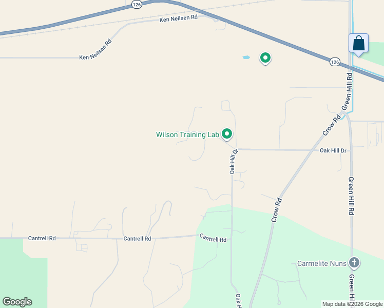 map of restaurants, bars, coffee shops, grocery stores, and more near 28500 Ruth Lane in Eugene
