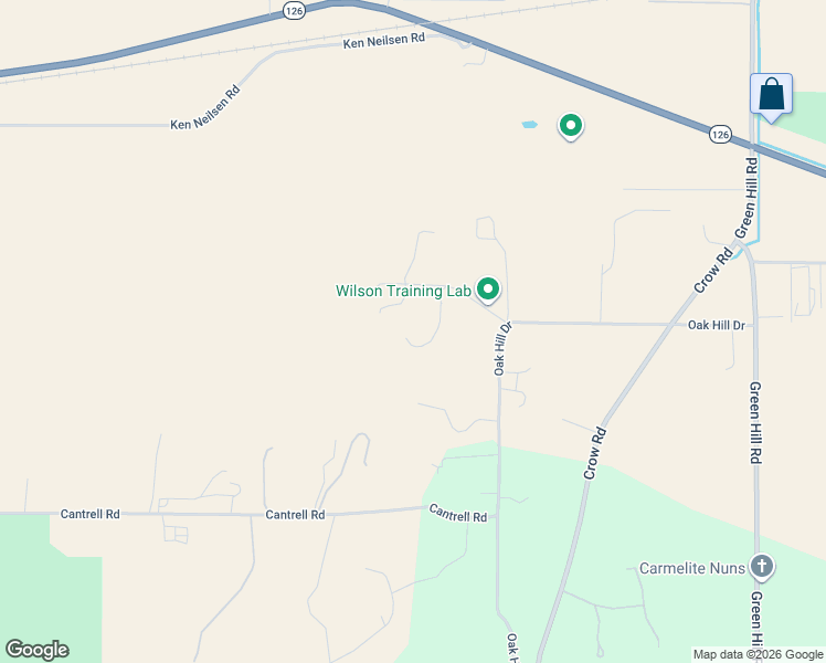 map of restaurants, bars, coffee shops, grocery stores, and more near 28500 Ruth Lane in Eugene