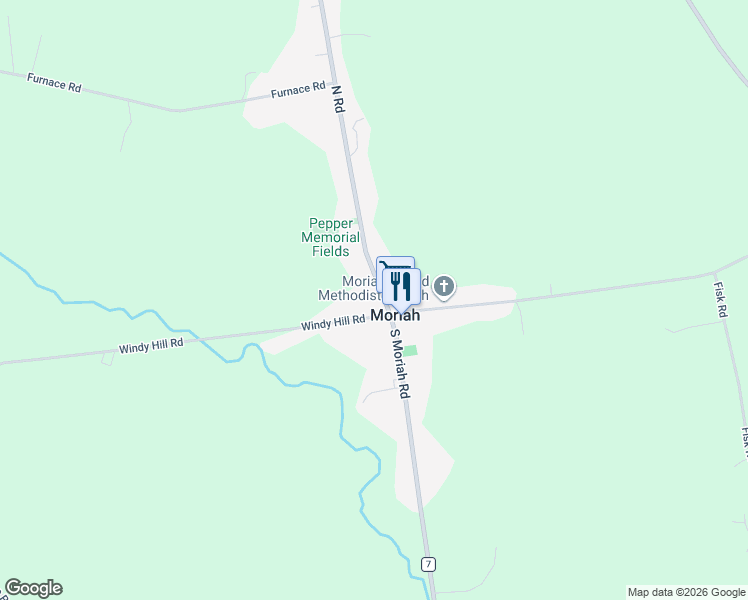 map of restaurants, bars, coffee shops, grocery stores, and more near 612 Windy Hill Road in Moriah