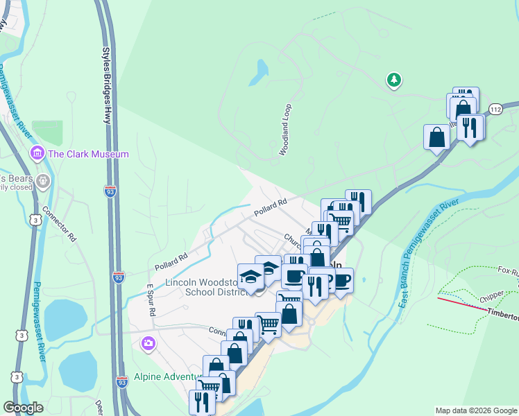 map of restaurants, bars, coffee shops, grocery stores, and more near 11 Plummer Hill Drive in Lincoln