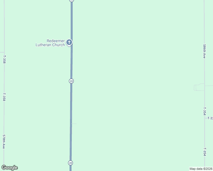 map of restaurants, bars, coffee shops, grocery stores, and more near 17305 Minnesota 22 in Good Thunder