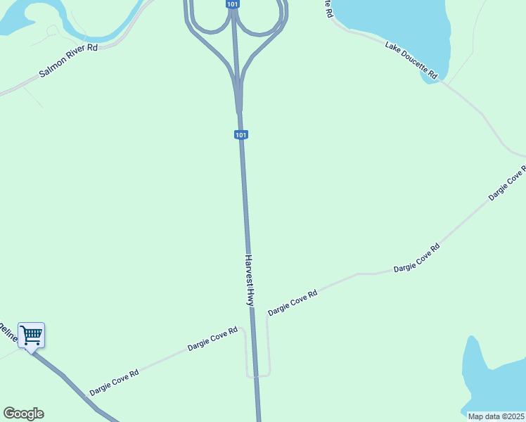 map of restaurants, bars, coffee shops, grocery stores, and more near 488 Harvest Highway in Salmon River