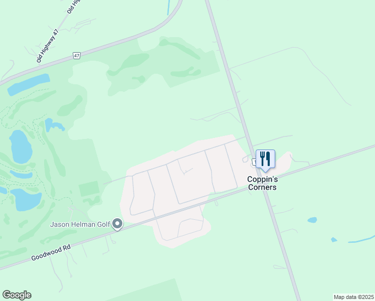 map of restaurants, bars, coffee shops, grocery stores, and more near 28 Wyndance Way in Uxbridge
