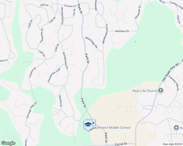 map of restaurants, bars, coffee shops, grocery stores, and more near 3807 Parkridge Drive in Rapid City