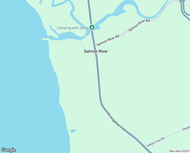 map of restaurants, bars, coffee shops, grocery stores, and more near 4821 Nova Scotia Trunk 1 in Salmon River