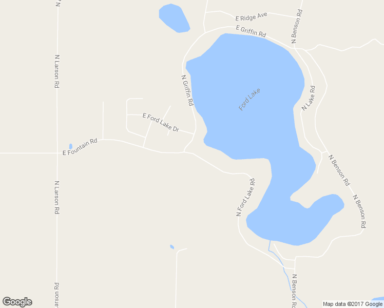 map of restaurants, bars, coffee shops, grocery stores, and more near 5196 North Ford Lake Road in Fountain