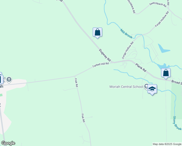 map of restaurants, bars, coffee shops, grocery stores, and more near 788 Tarbell Hill Road in Moriah