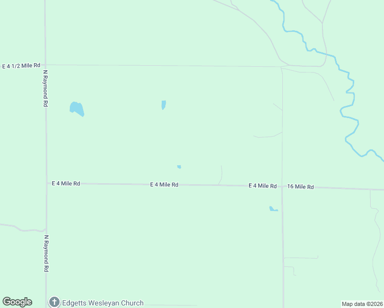 map of restaurants, bars, coffee shops, grocery stores, and more near 11276-11802 East 4 Mile Road in Luther